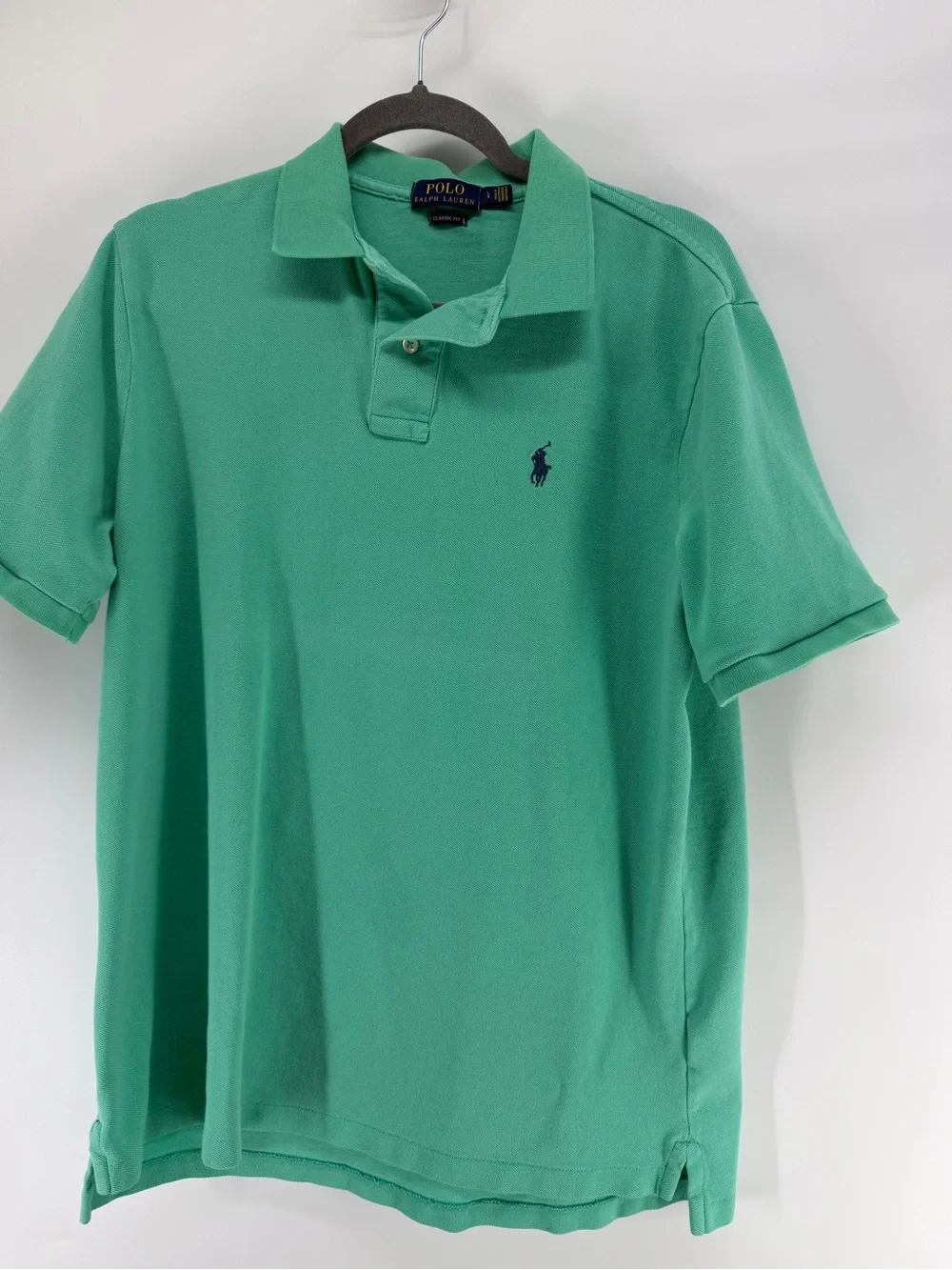 Ralph Lauren Polo Short Sleeve Tee in Mint Green with Navy Pony